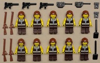x10 NEW Lego Army Minifigs World War II German Minifigure Guys Men