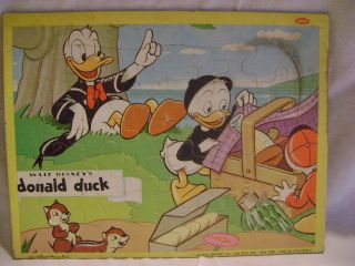  Disney Jaymar Inlaid Puzzles Mickey Goofy Dumbo 2 Donald Duck