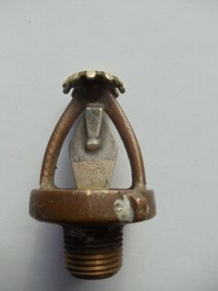 Vintage F Grinnell Fire Sprinkler Head Brass Fire Extinguisher 1890
