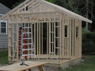 Custom Design Shed Plans, 6x8 Gable Storage, DIY Instructions and