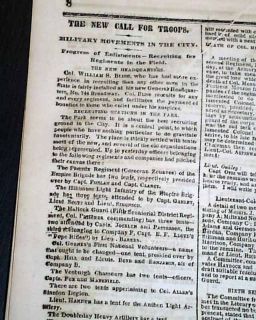 Civil War 1862 Newspaper GORDONSVILLE VA Virginia & Grand Junction TN