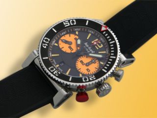 Hanhart Primus Diver Chronograph Stainless Steel Watch