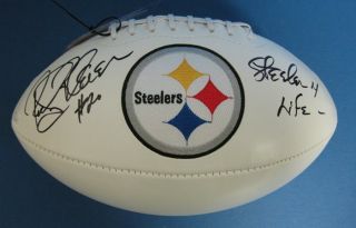 Rocky Bleier Inscr: Steeler 4 Life Autographed/Signed Steelers Logo