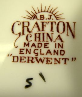 Vintage Grafton Derwent Tea Cup Saucer