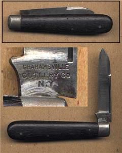 RARE Grahamsville Cutlery Co N Y Jack Knife
