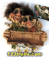 NyFormTroll 299, new autumn 2012, Velcommen sign for a Troll couple
