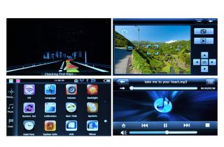 inch Touchscreen GPS Navigator with DVR Video Recorder Bluetooth AV