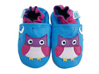 new soft leather baby shoes 0 6 6 12 12 18 18 24mths owls