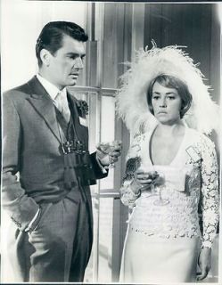 1965 Actors Edmund Purdom Jeanne Moreau in The Yellow Rolls Royce Wire