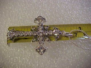 DEVOTIONAL GRACE NECKLACE REMOVABLE CROSS PENDANT WITH CRYSTALS