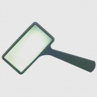  Glass 4X Magnifier Handheld Rectangular Reading Loupe