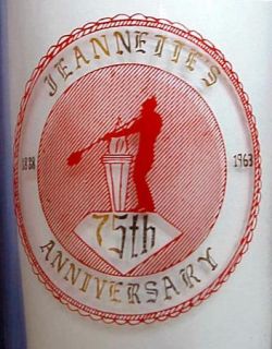 1963 Jeannette PA 75th Anniversary Tumbler Firemans Association 28th