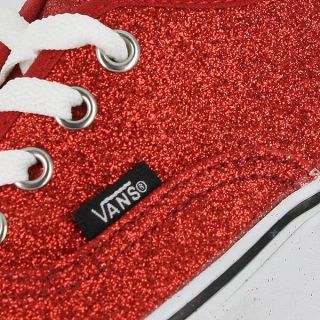 Vans Classic Authentic Glitter Red Womens US Size 8 Mens 6 5