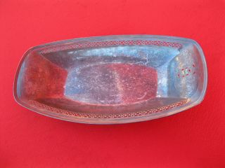 CSG Charles S Green 2357U Filigree Dish Bowl Pierced Rectangle Silver