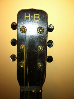 HARLIN BROTHERS 1937 Acoustic Square Neck Hawaiian Slide Guitar, All