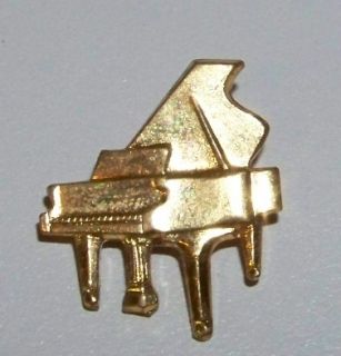 Baby Grand Piano Gold Lapel Pin Old Pin Back