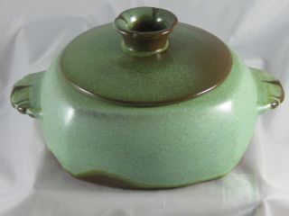  Pottery Prairie Green Plainsman Casserole Bean Pot with Lid