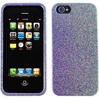  iPhone 5 6th Gen Facplate Hard Protector Case Glitter Purple
