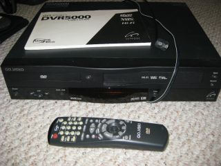 Go Video DVR 5000 DVD VHS Player Recorder Excellent