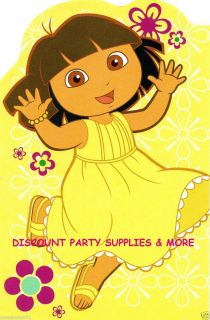 Dora The Explorer Yellow Birthday Card ¡Feliz Cumpleaños