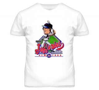 Gregg Jefferies Retro Baseball Caricature T Shirt