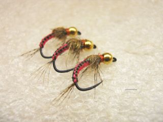   WOVEN NYMPHS SIZE 14 TUNGSTEN BEADS GREAT WET FLY FOR TROUT GRAYLING