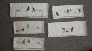 Grenfell Embroidered Placemat Set of 5