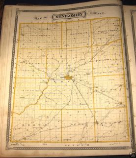  Montgomery County Indiana Plat Map 1876