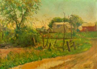 Francis Kughler Original Oil Painting Signed Landscape American C
