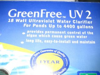 Tetra Pond Green Free UV2 Water Clarifier