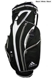 New Adidas Golf Approach Cart Bag Black White Black