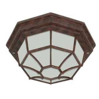 Nuvo Lighting Flush Mount with Frosted Glass in Old Bronze   60/535