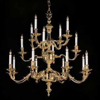 Crystorama Historical Brass 1 Chandelier in Polished Brass