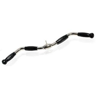 York Barbell International Curl Bar with Rubber Grips