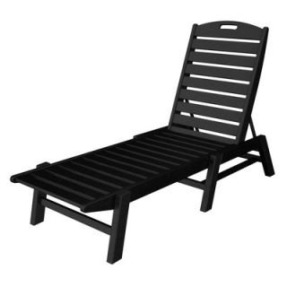 Polywood Captain Chaise Lounge with Arms   AC2678 1