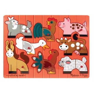 Melissa and Doug Farm in a Box Wooden Jigsaw Puzzle