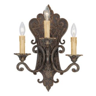 Crystorama 12 Royal Candle Wall Sconce in Florentine Bronze   6912