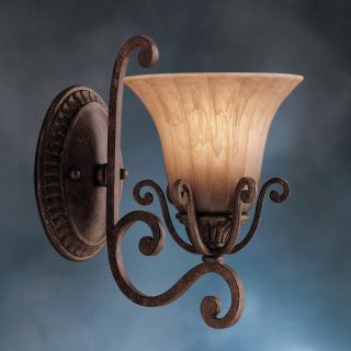 Kichler Cottage Grove Wall Sconce in Carre Bronze with Optional Tear