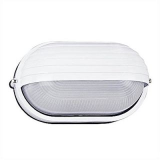 Sea Gull Lighting 10.5 Oval Commercial Outdoor Sconce in White