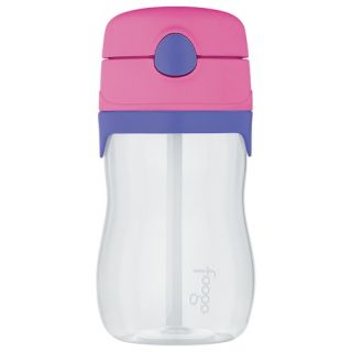 Foogo Phases 11 oz Leak Proof Straw Bottle in Pink
