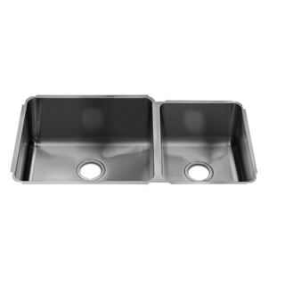 Julien Classic 11 x 17.25 Undermount Stainless Steel Double Bowl
