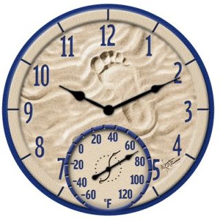 Taylor By The Sea Clock with 14 Thermometer