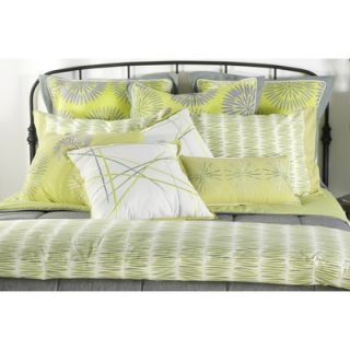 Rizzy Home Aragon 11 Piece Comforter Set in Gray / Lime Green   BTC