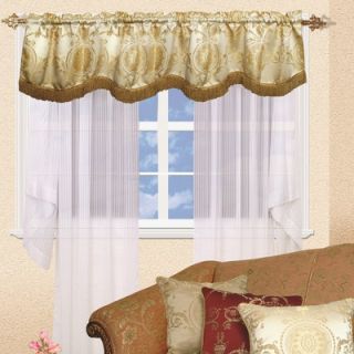 Violet Linen Prestige Damask Design 60 X 15 Window Valance