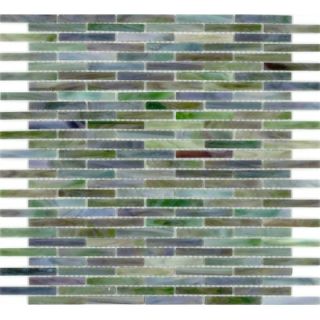 Surfaces Elida Glass 13 x 14 Mosaic in Jade Brick   CHIGLAER704