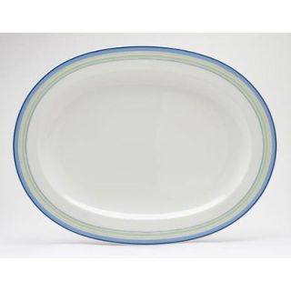 Noritake Java Blue Swirl 14 Oval Platter   9311 413