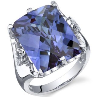 Oravo Royal Marvel 16.00 Carats Radiant Cut Ring in Sterling Silver