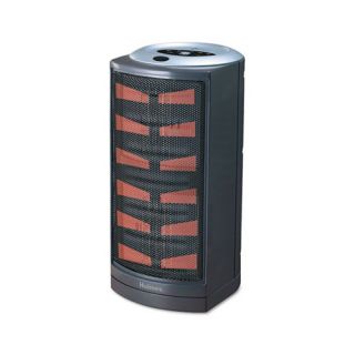 Ultra Quiet Ceramic Heater, 8 3/4x7 7/8x15, Dark Gray