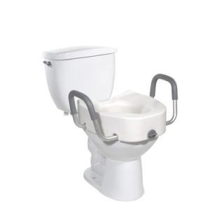 Drive Medical 17 Raised Toilet Seat in White