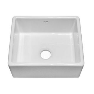 Julien F140 23.5 x 18.13 Farmhouse Single Bowl Kitchen Sink in White